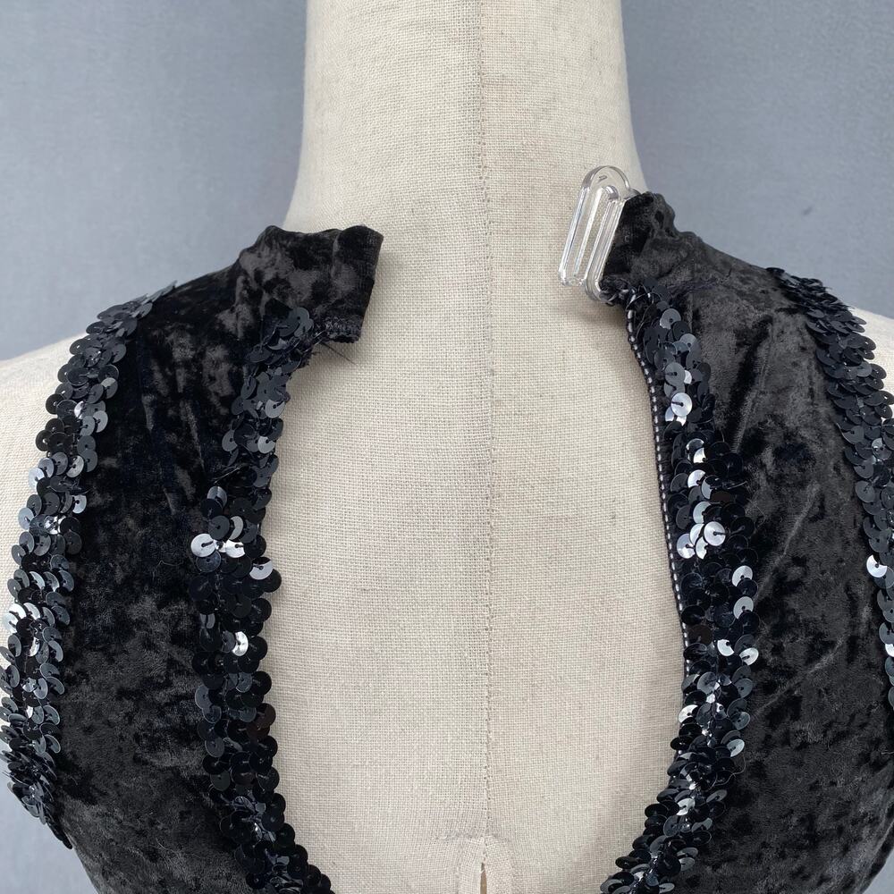 Curtain Call Costumes Velvet Romper Dance Womens Large Black - Picture 9 of 16